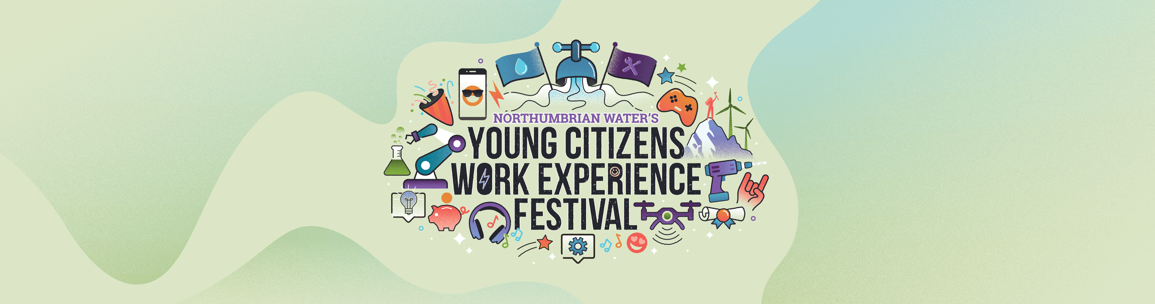 Innovation Festival 2024 Young Citizen's Work Experience Festival logo and icons
